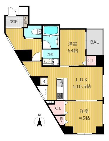 【間取り】 | デュオスカーラ品川中延