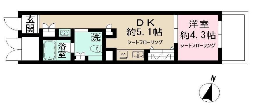 Ａｄｍｉｒａｌ　Ｈｉｍｏｎｙａの間取り