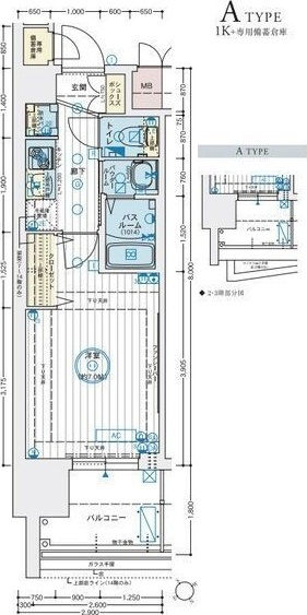エステムコート名古屋鶴舞シエルの間取り