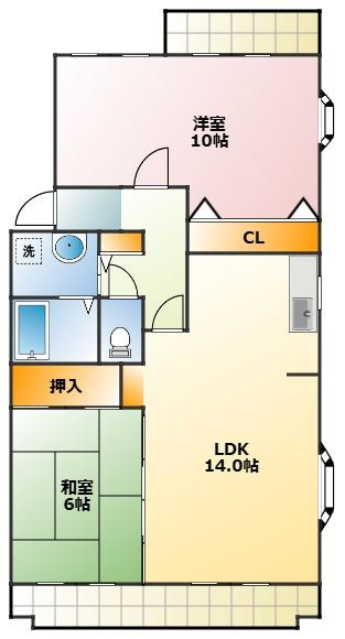 ラフィーネ草間の間取り