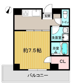 VillaMaria高徳町の間取り