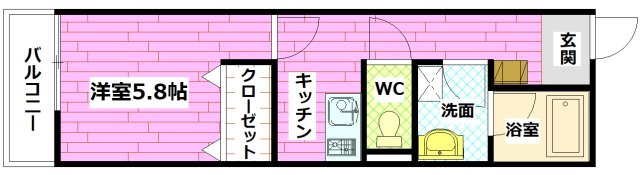 リフレスロイヤルシティⅤの間取り