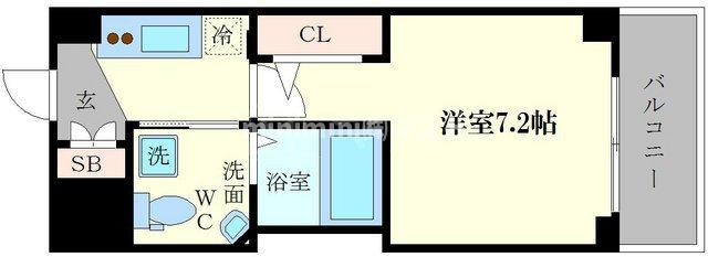 ラシーヌ天王寺町南の間取り