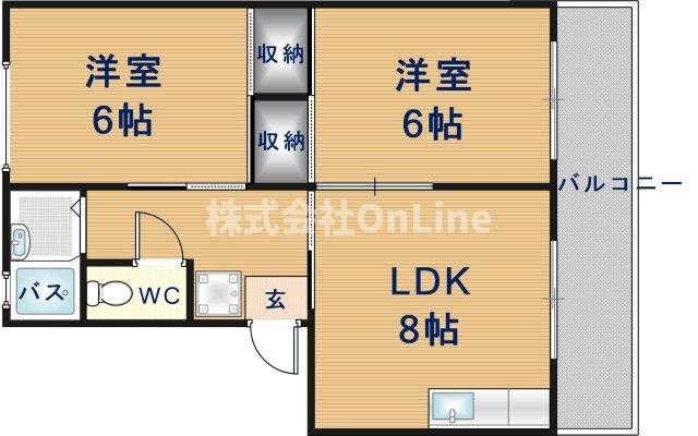 【間取り】 | シャルル久宝寺
