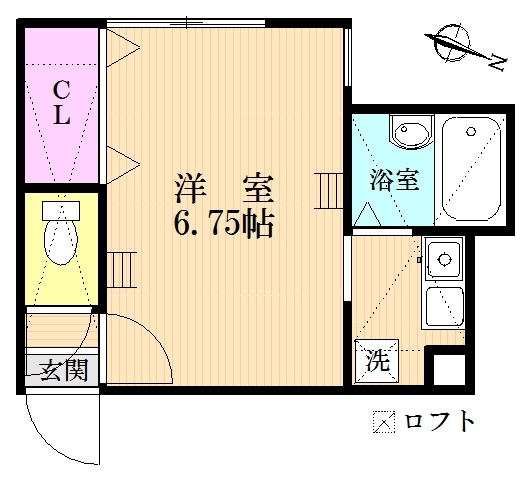 【間取り】 | ロッシェル北里Ⅰ号棟