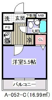 ローズガーデン　A-052の間取り