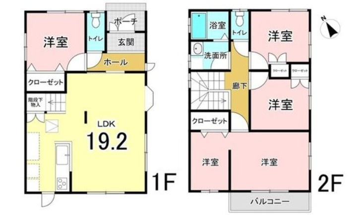 安佐北区落合２丁目の間取り
