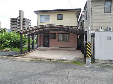 安佐北区落合２丁目の前面道路含む現地写真