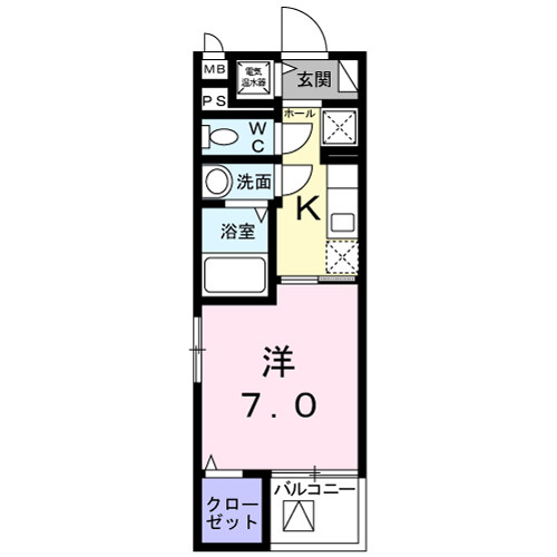 シェモワ八尾の間取り