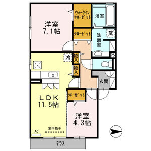 D-ROOM青山A棟の間取り