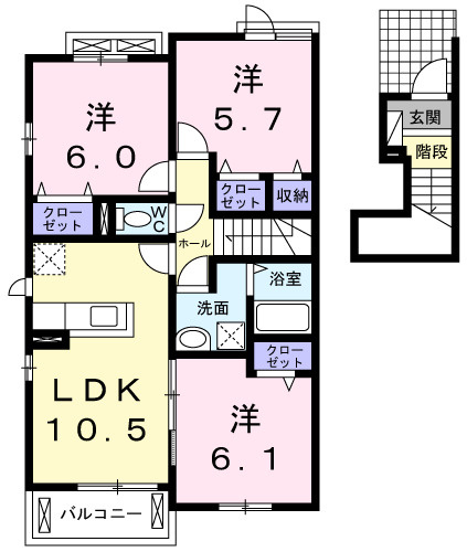 エテルノの間取り|間取図