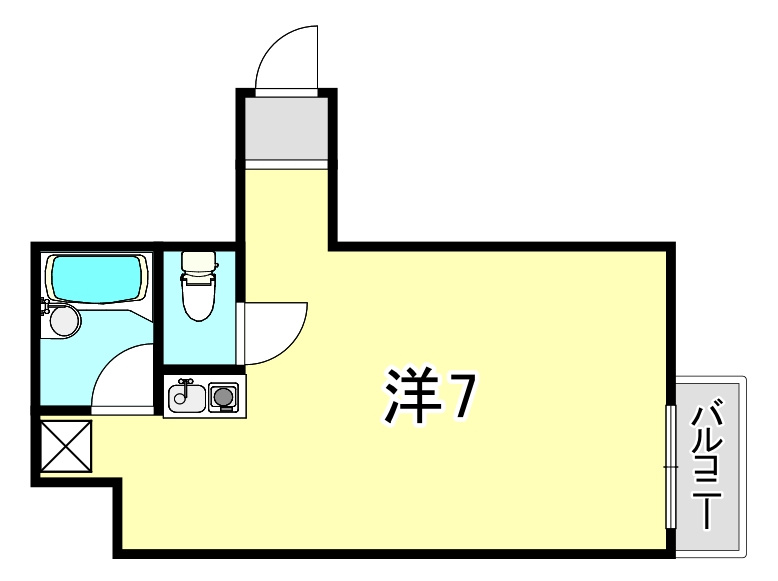 レジデンス堀江の間取り