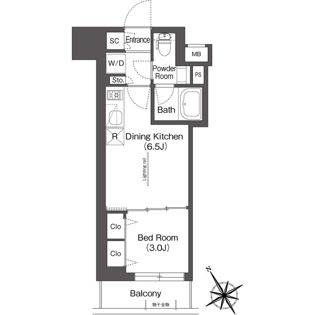 BluRock後楽園の間取り