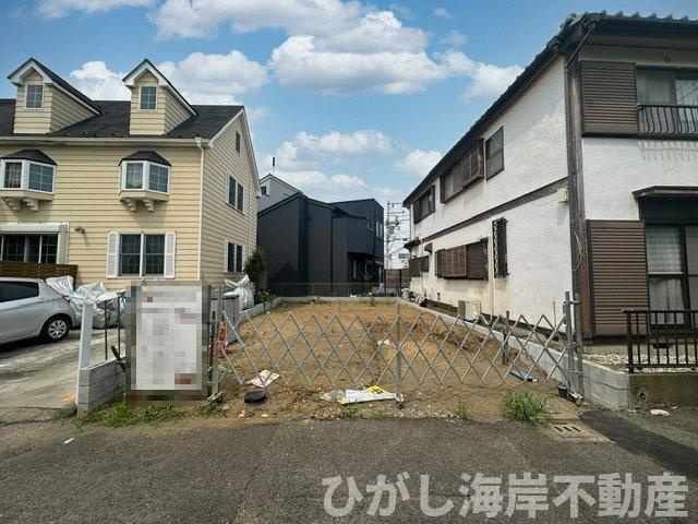 茅ヶ崎市東海岸北4丁目　　新築戸建の外観|7月17日撮影　建築中　現地外観