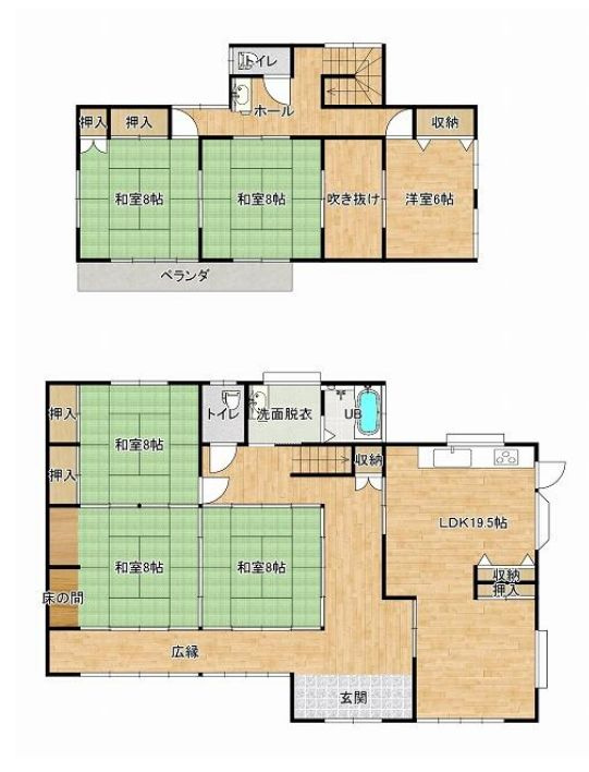 筑西市桑山の間取り
