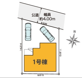多摩市一之宮６期の区画図