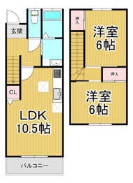 御園2丁目テラスハウス　中の間取り
