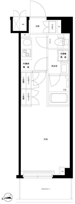 ルーブル大島弐番館の間取り