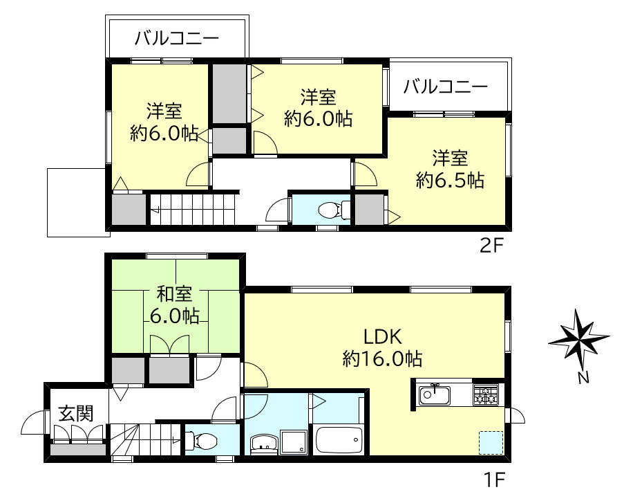 神戸市西区水谷２丁目戸建の間取り