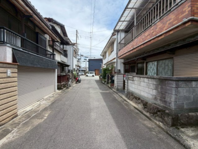 堺市西区草部土地の前面道路含む現地写真
