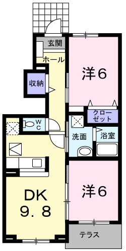 ノートルハウスⅡの間取り