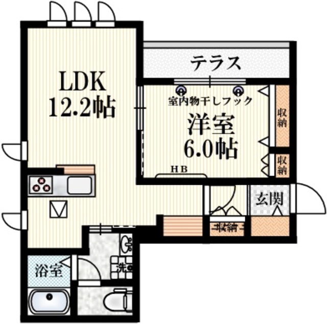 アルテア桃井の間取り|★角部屋2面採光★収納多め★