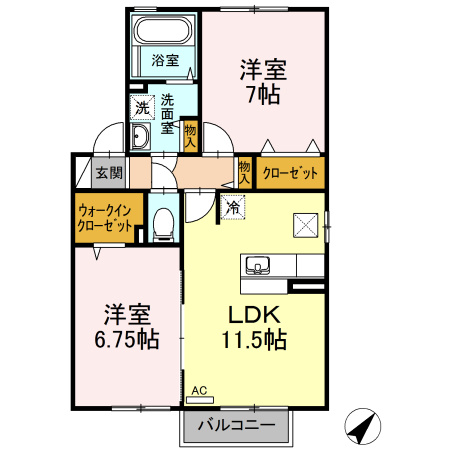 【間取り】 | ウィルモアサカエ