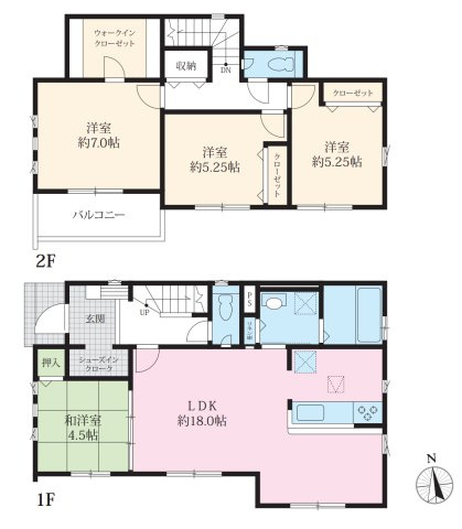 【間取り】 | 〇●平塚市小鍋島2期 新築戸建 全6棟【5号棟】●〇