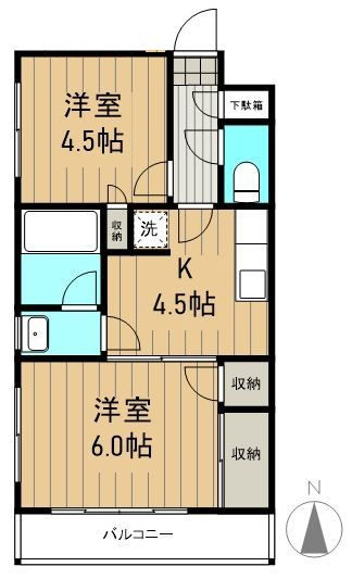アビタシオン稲城の間取り