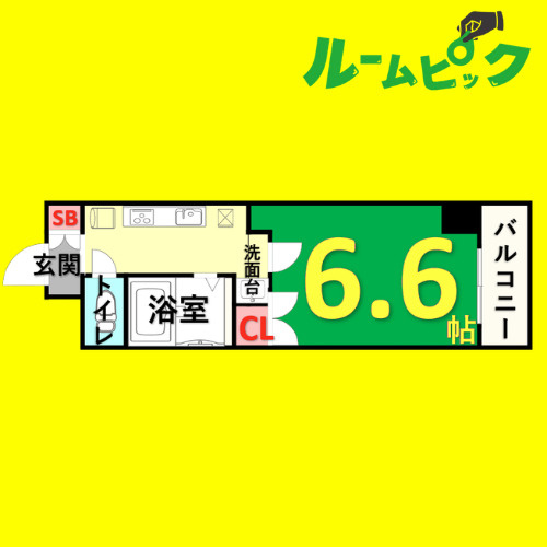 ヒルズ・フドー　名古屋市賃貸　仲介手数料無料の間取り