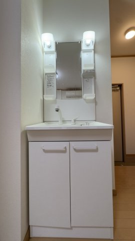 草加中央コーポの洗面所