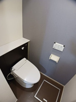 ゆったりとした空間のトイレです