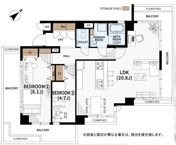 ベルテ西荻窪の間取り