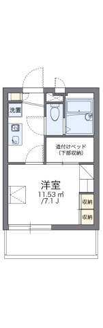 レオパレスル　コントワールⅥの間取り