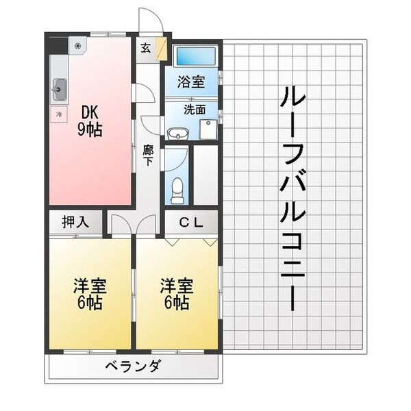 コーポレインボーの間取り