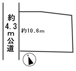 ６７１２８　岐阜市六条福寿町土地の区画図