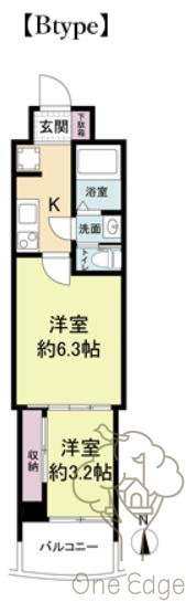 セレニテ梅田ルフレの間取り