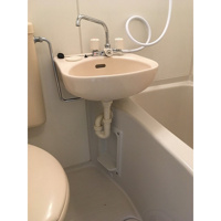 明るい洗面所です