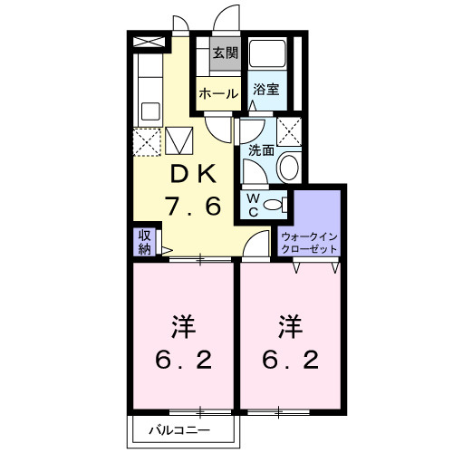ヴィラシャルマンⅠの間取り|間取図