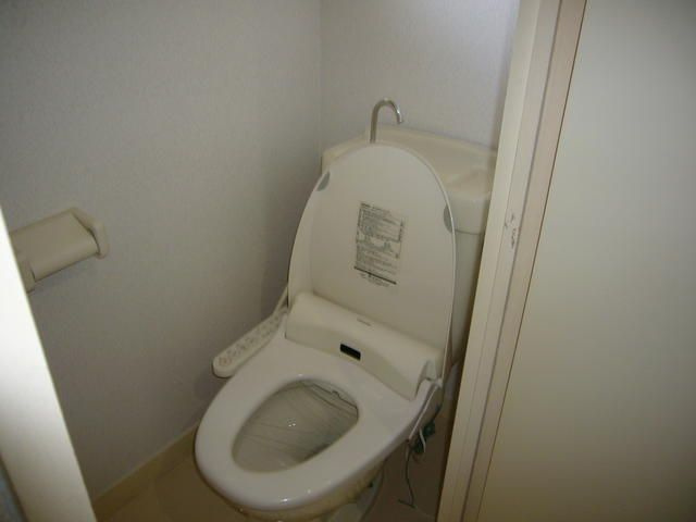 コーポ天子山№１のトイレ|落ち着いた色調のトイレです