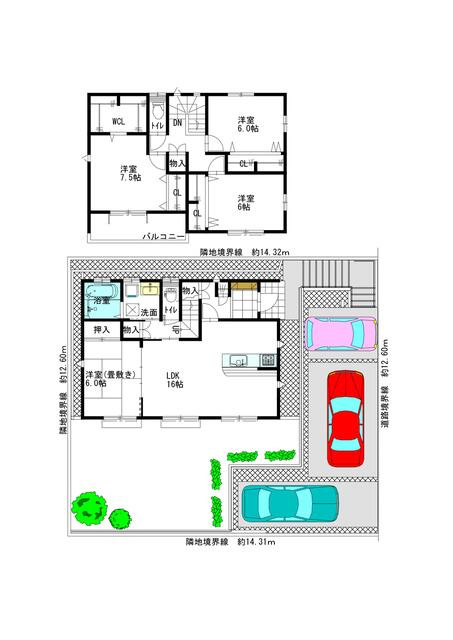 【トーヨーホーム売主/売建】藤塚一丁目Ｄ分譲の間取り|4LDK+WIC
現地土地写真