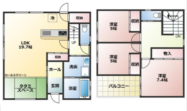 【間取り】 | 北区龍田5丁目