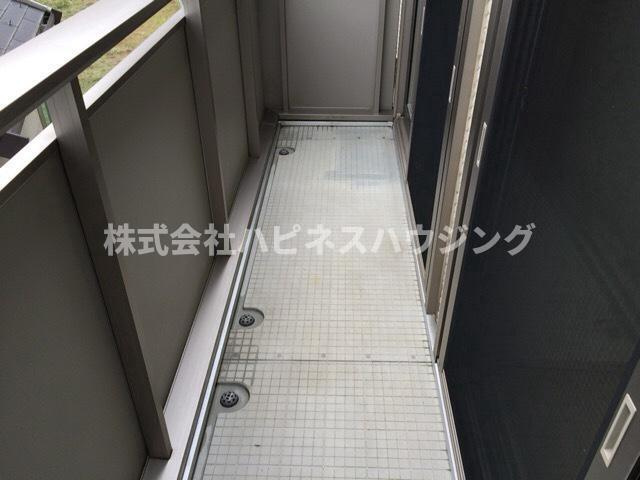 ベルリード流山Ⅱのバルコニー|暖かな日差しのふりそそぐバルコニー