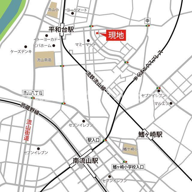 ベルリード流山Ⅱの地図