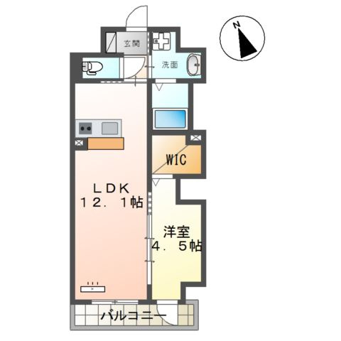 Tiara本町の間取り