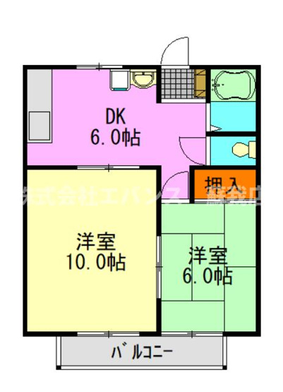 【間取り】 | コーポ富士