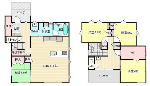 小山市東間々田2丁目の間取り