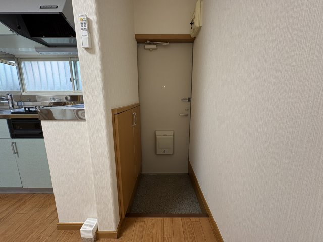 ハイツときわの玄関