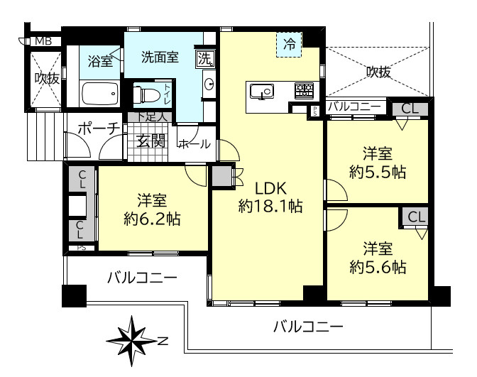 エルタウン学園6の間取り