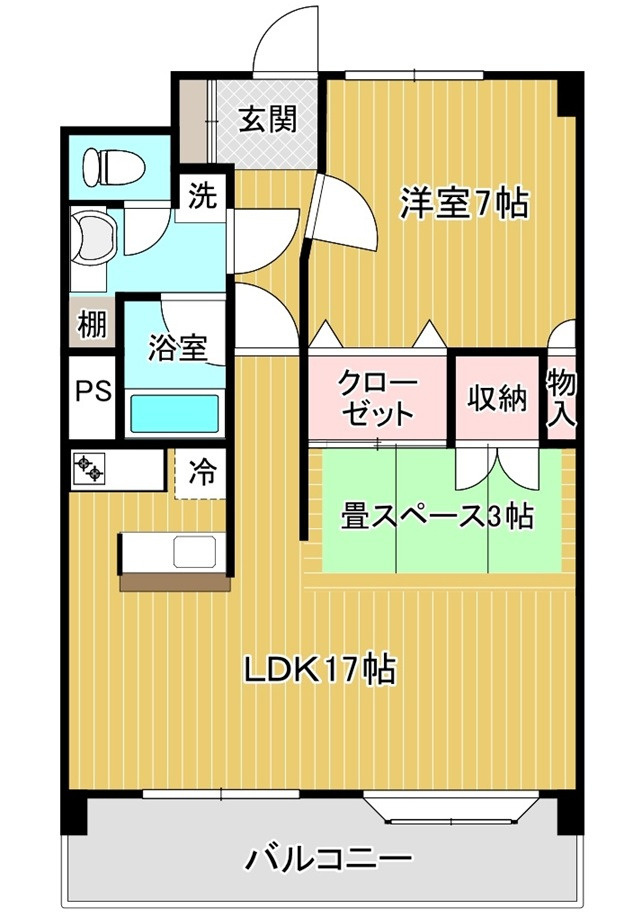 新明治橋マンションの間取り